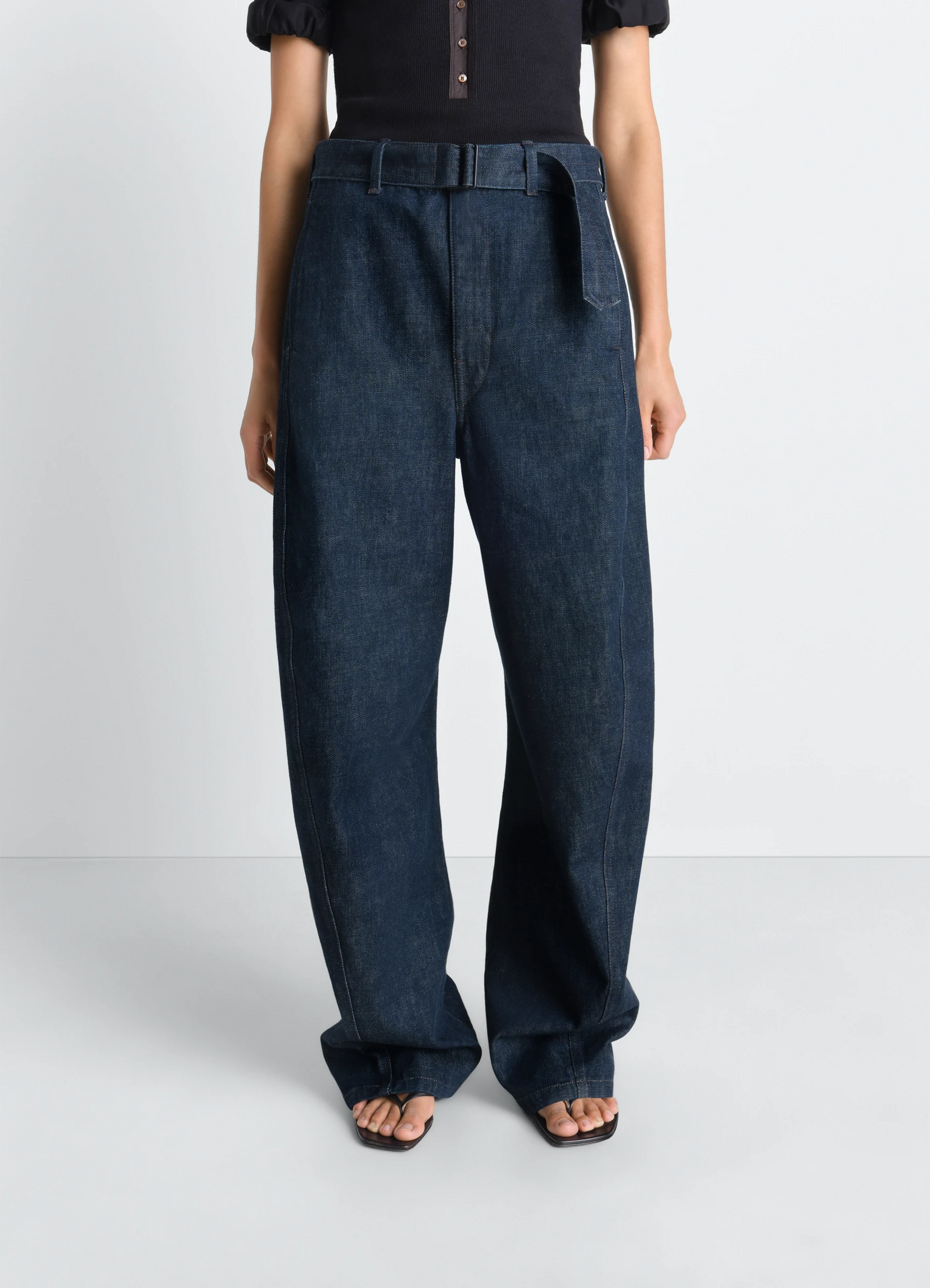 TWISTED ベルトパンツ - Denim Indigo - ヘビーインディゴデニム TWISTED ベルトパンツ - Denim Indigo - ヘビーインディゴデニム