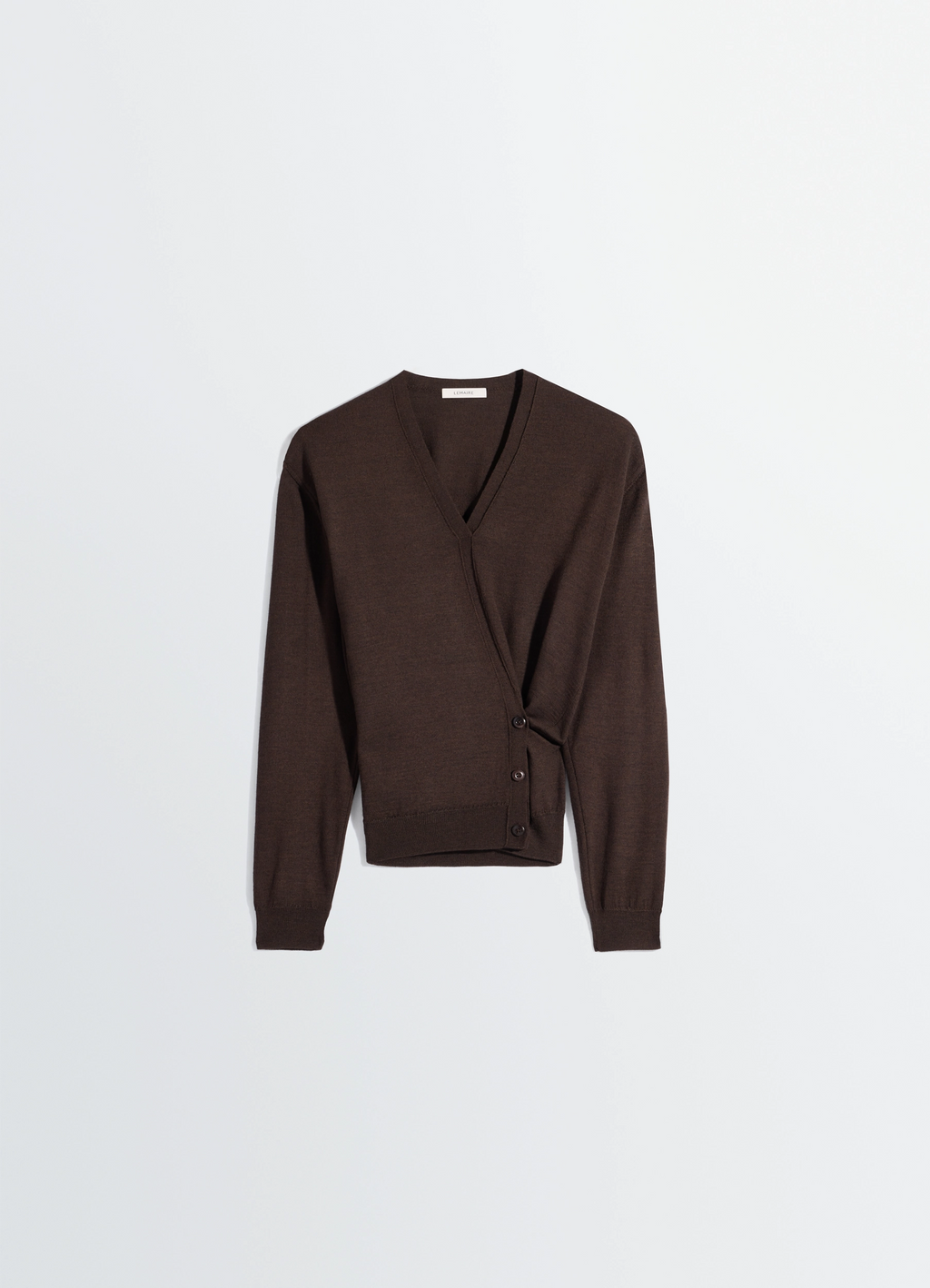 TWISTED V NECK JUMPER IN MERINO BLEND