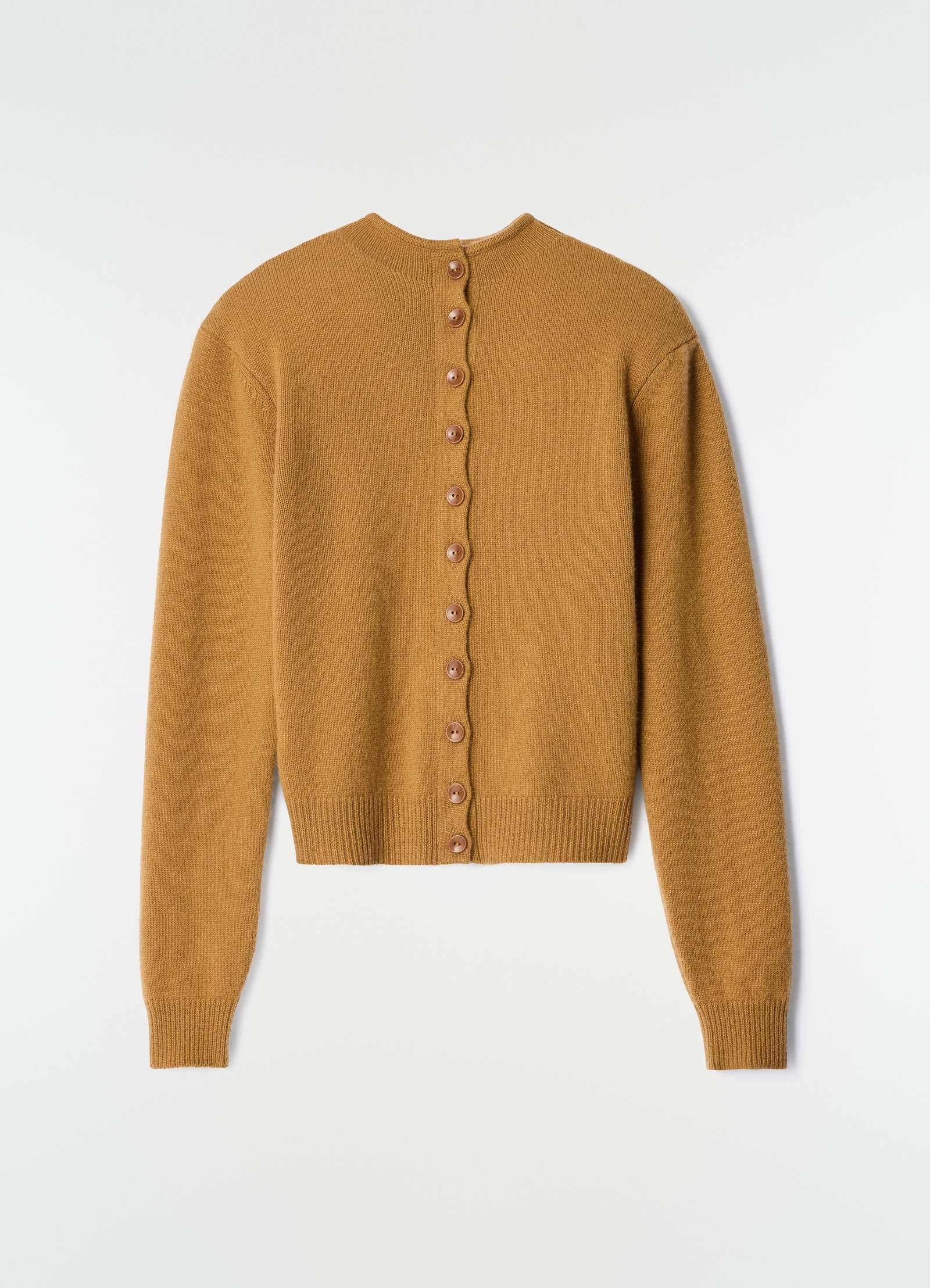 Reversible buttoned sweater in cashmere