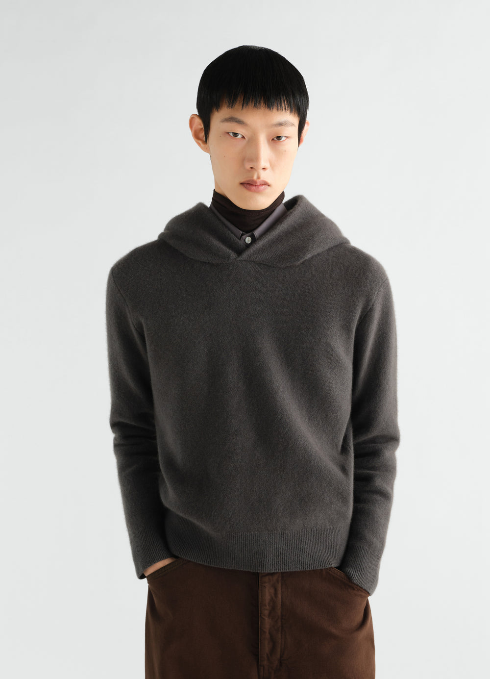 HOODED SWEATER IN CASHMERE