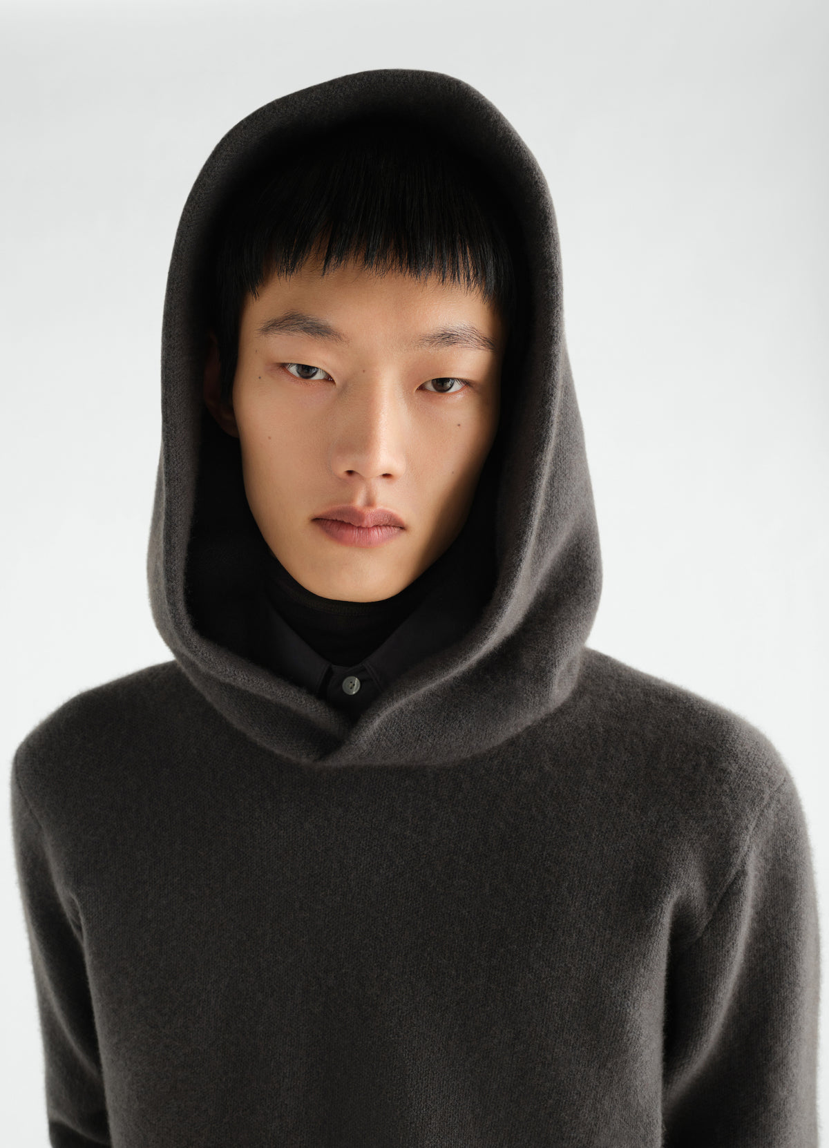 캐시미어 후드 스웨터