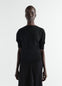 SHORT-SLEEVE SWEATER IN FINE MERINO WOOL