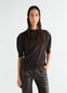 SHORT-SLEEVE SWEATER IN FINE MERINO WOOL