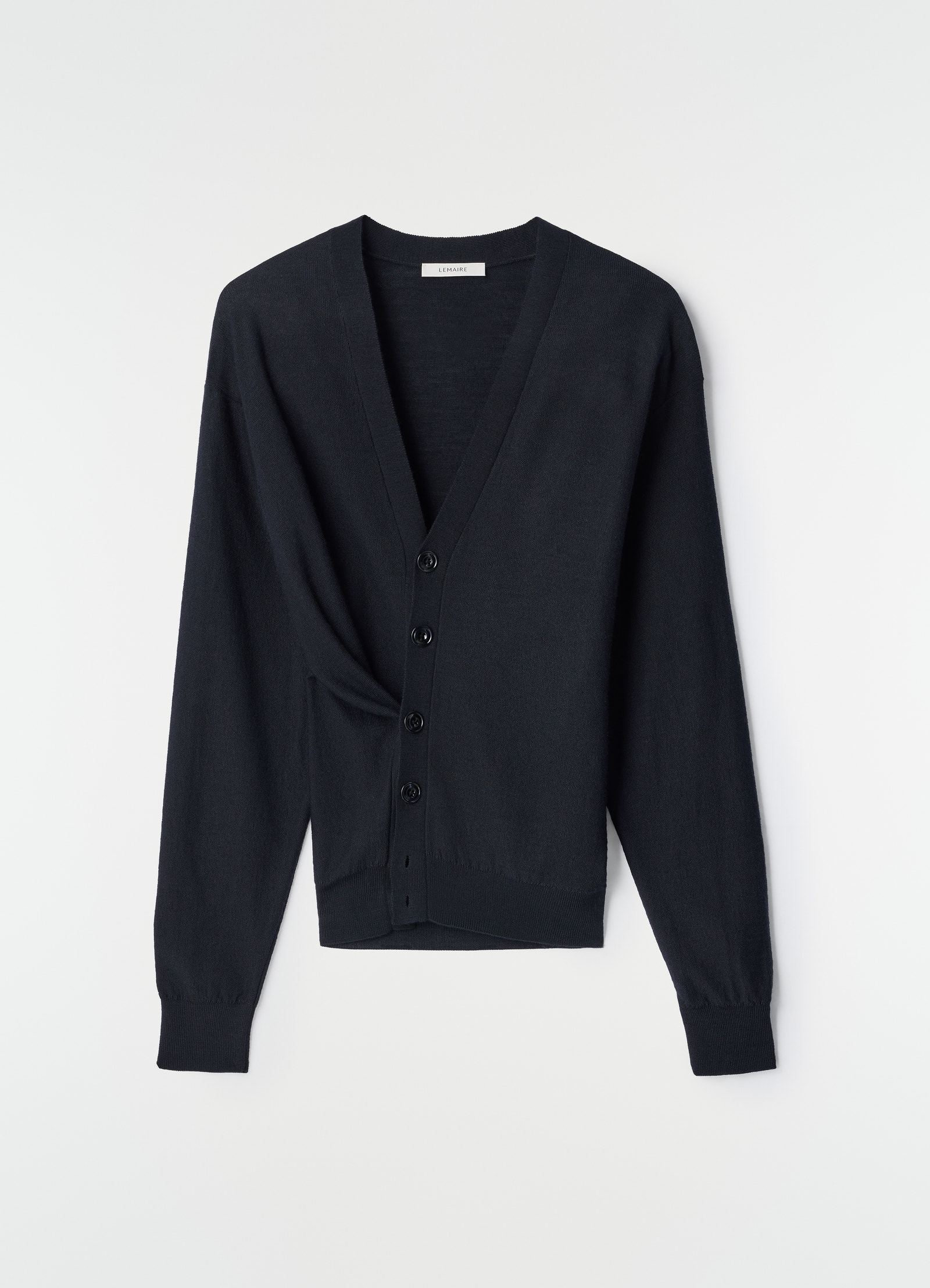 Locker geschnittener twisted cardigan aus merinomischung