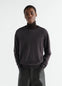 CREW-NECK SWEATER IN FINE MOULINÉ MERINO WOOL