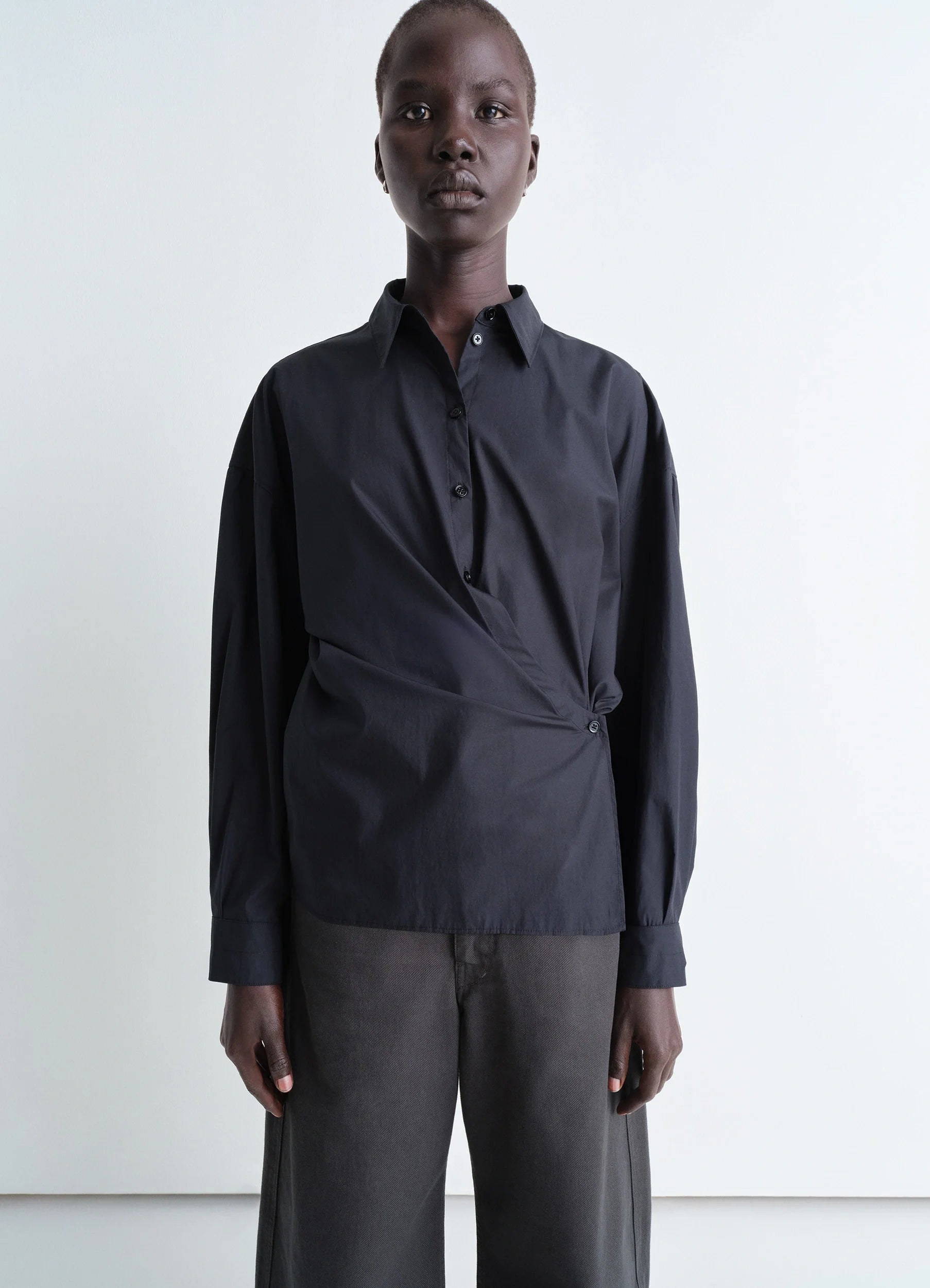 LEMAIRE】ADJUSTABLE TWISTED SHIRT 22SS LEMAIRE】ADJUSTABLE TWISTED SHIRT 22SS