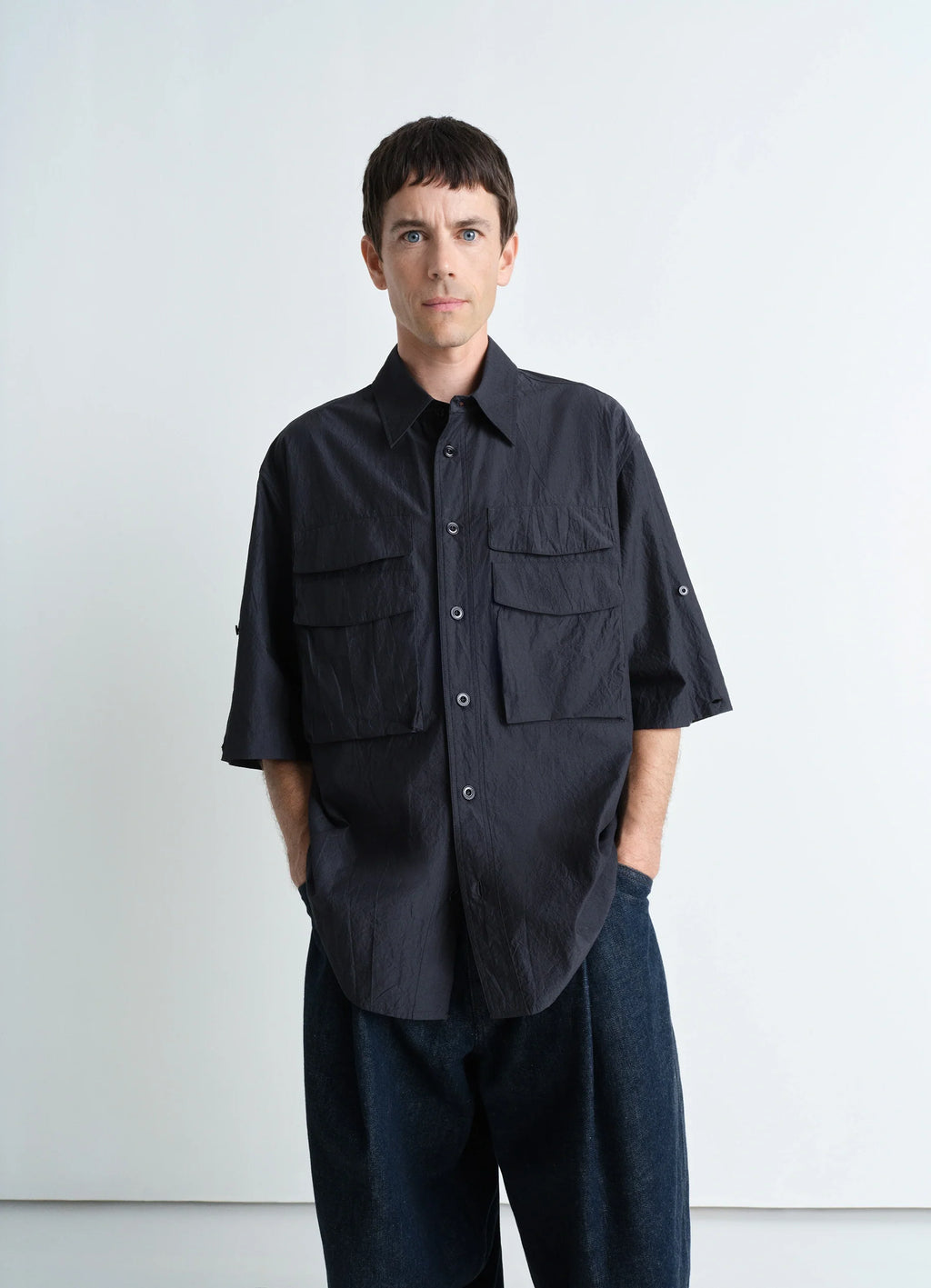Charcoal Utility Shirt | LEMAIRE Charcoal Utility Shirt | LEMAIRE