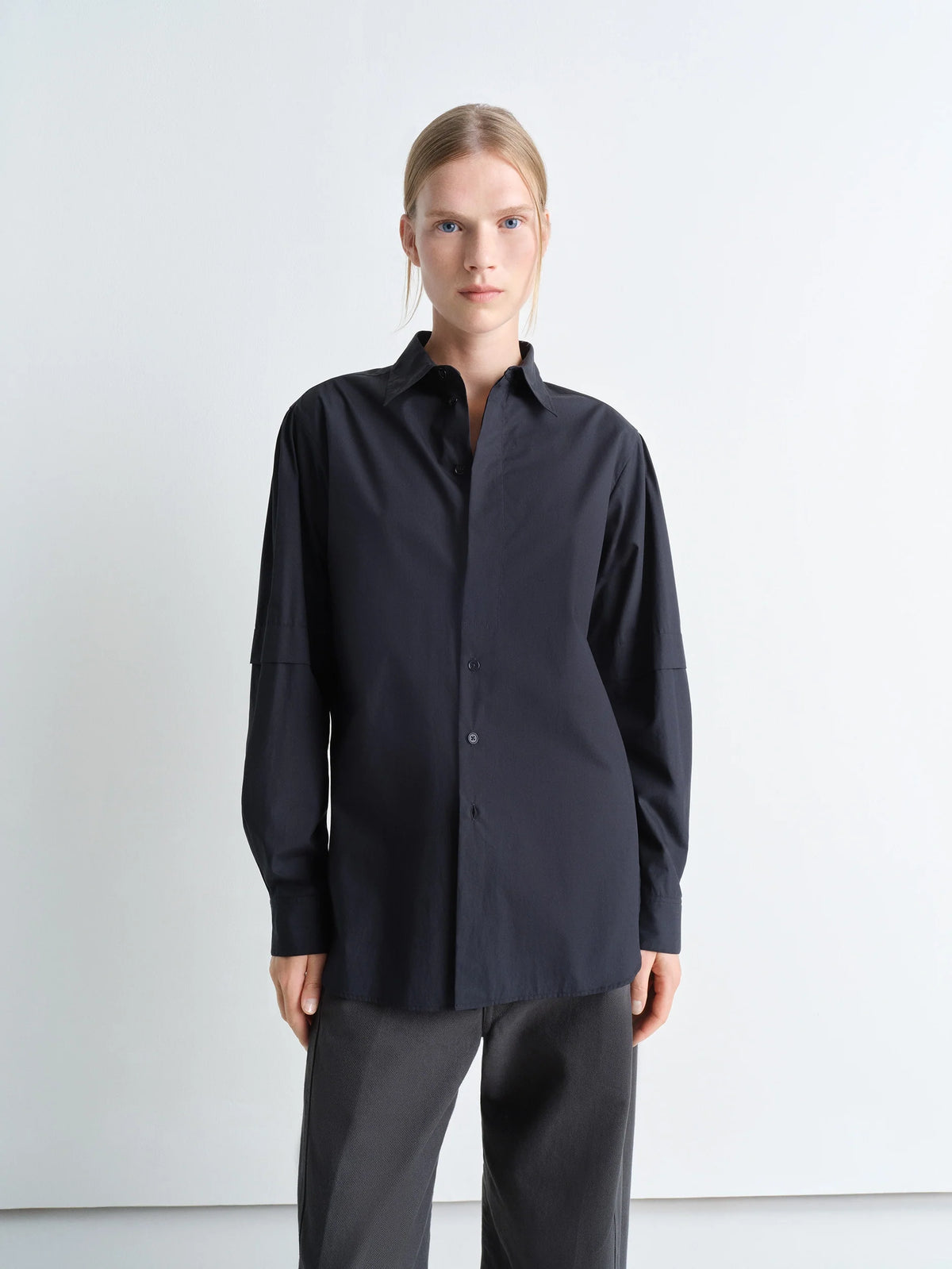 LEMAIRE / カシュクールシャツ Pyjama Shirt in Espresso