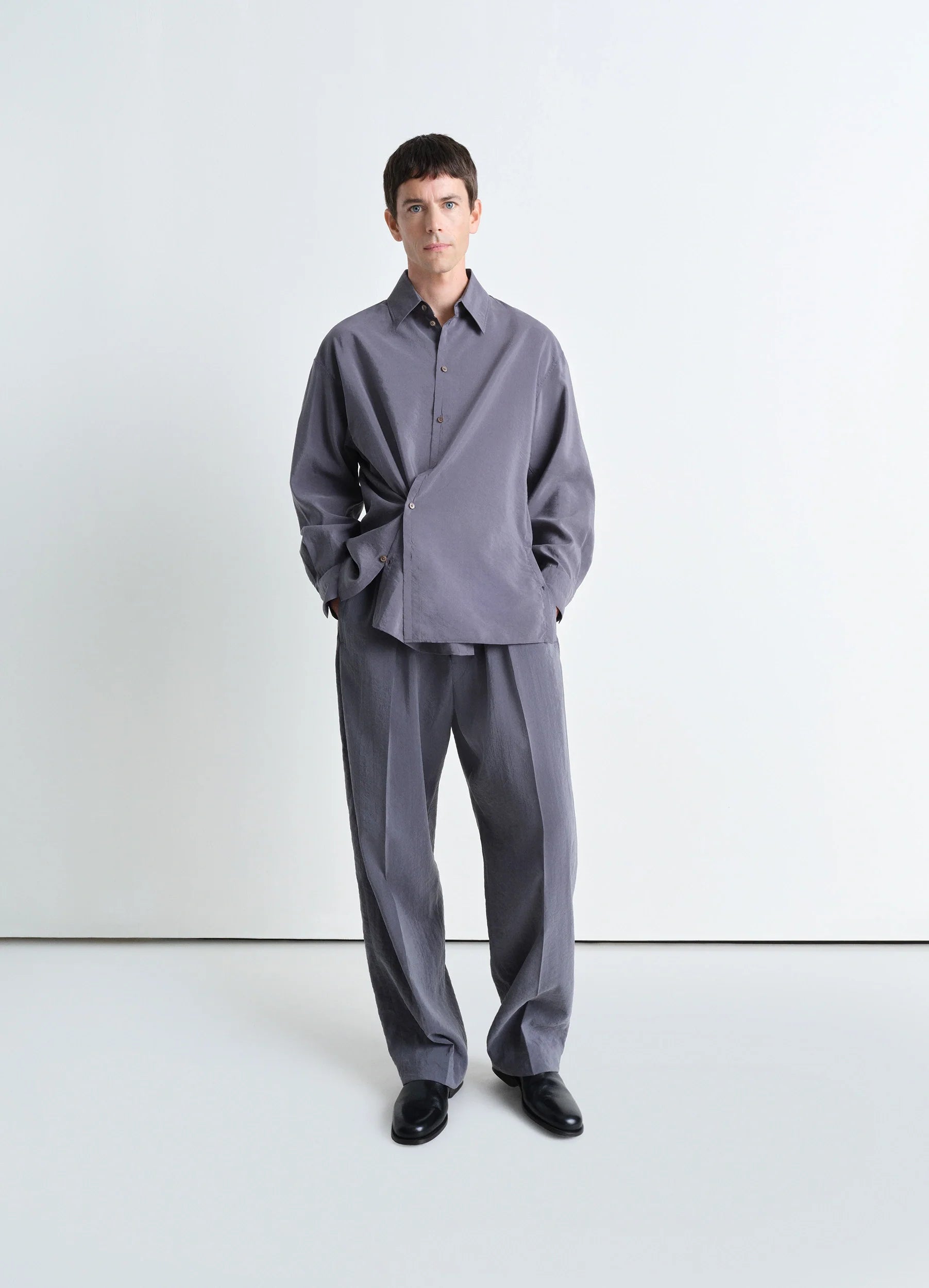 Asphalt Twisted Shirt | LEMAIRE Asphalt Twisted Shirt | LEMAIRE