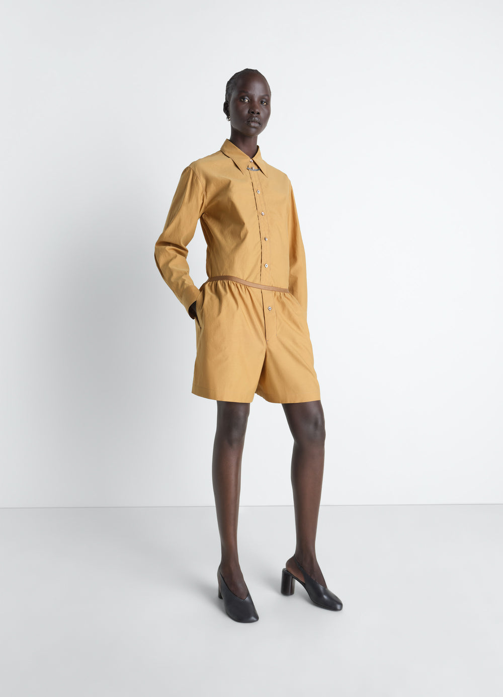 BOXER SHORTS IN WASHED COTTON SILK