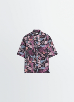 SHORT SLEEVE SHIRT IN FLORAL PRINTED COTTON
