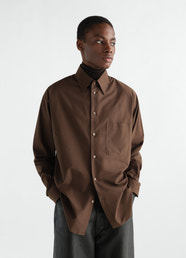 REGULAR SHIRT IN WASHED COTTON SILK