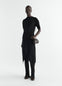 BUTTONED SKIRT IN MERINO WOOL BLEND
