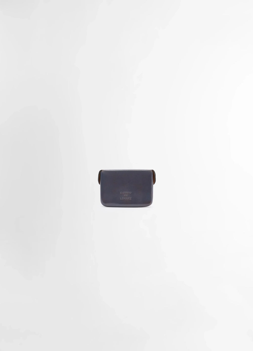 Il Bussetto for Lemaire Card Holder in Vegetable-tanned Cowhide, product shot, back view minimalist smooth finish