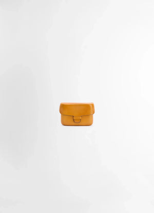 Il Bussetto for Lemaire Card Holder in Vegetable-Tanned Cowhide, product shot, Front view Compact smooth finish