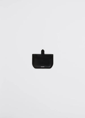 Calepin mirror & card holder in box calfskin leather, product shot, front view shiny finish