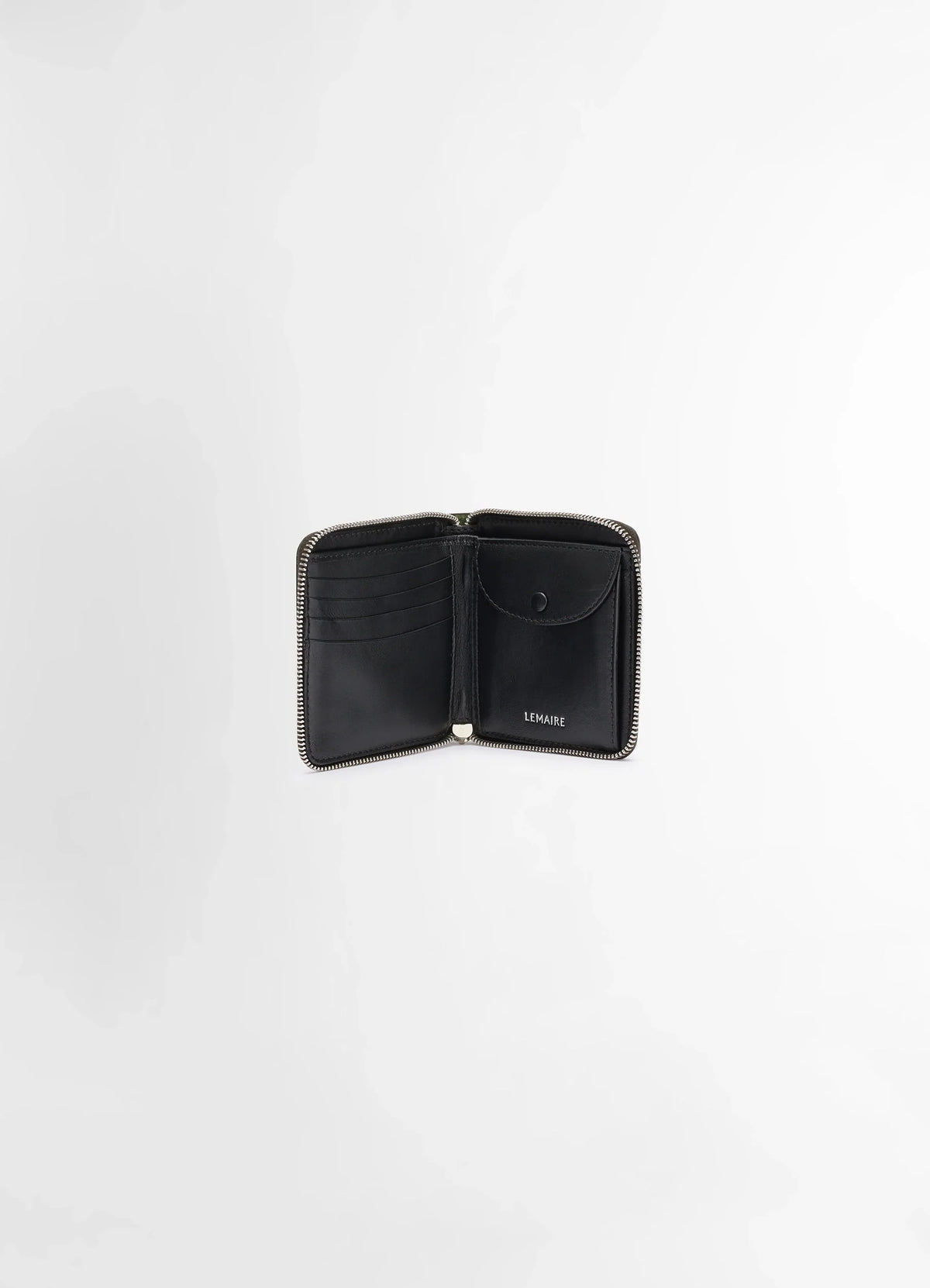 PATINA ZIP COMPACT BI FOLD - Peat Green - Patina Leather - Unisex