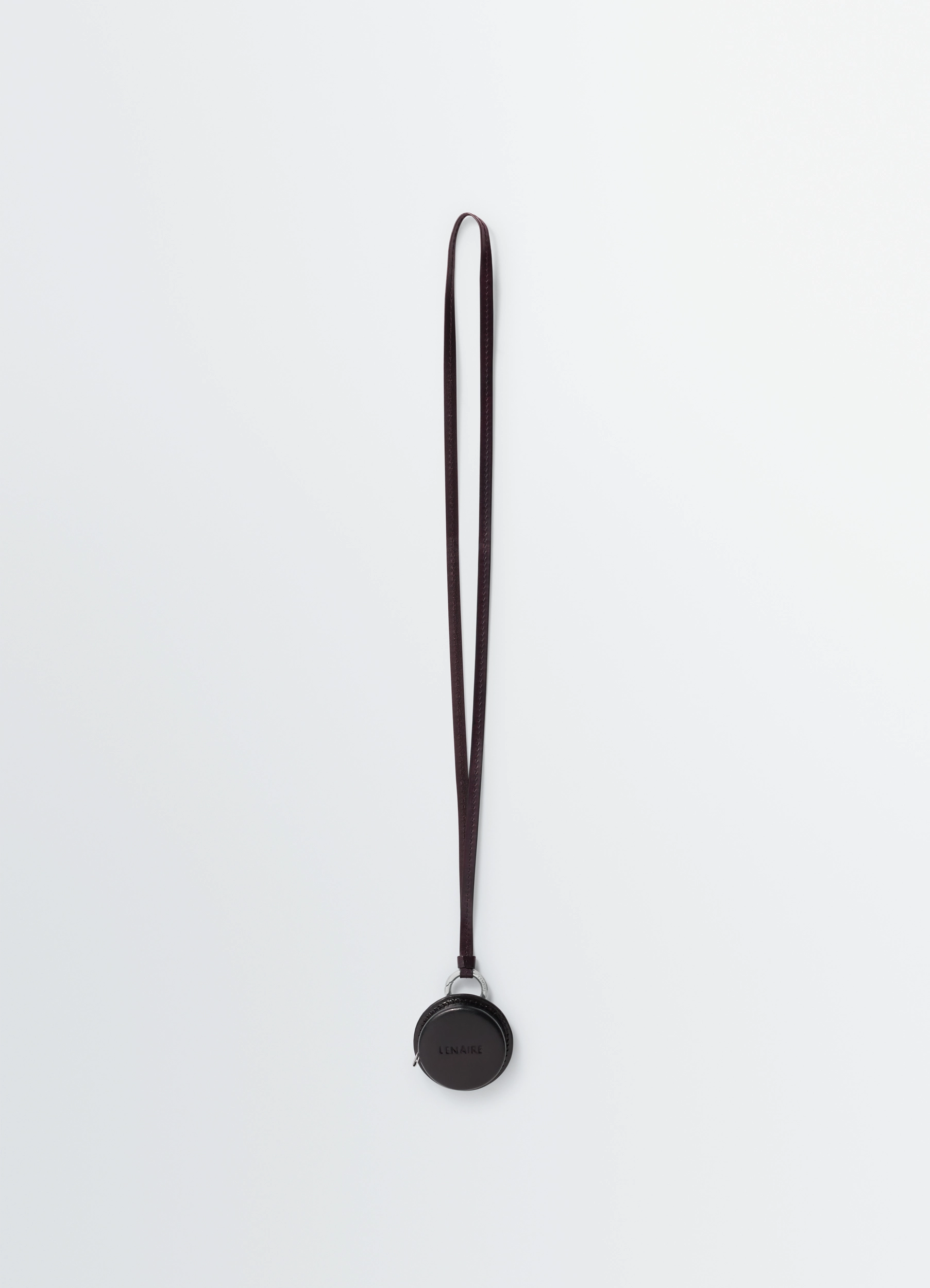 MOLDED TAPE NECKLACE - Ristretto - Patina Leather - Unisex | LEMAIRE