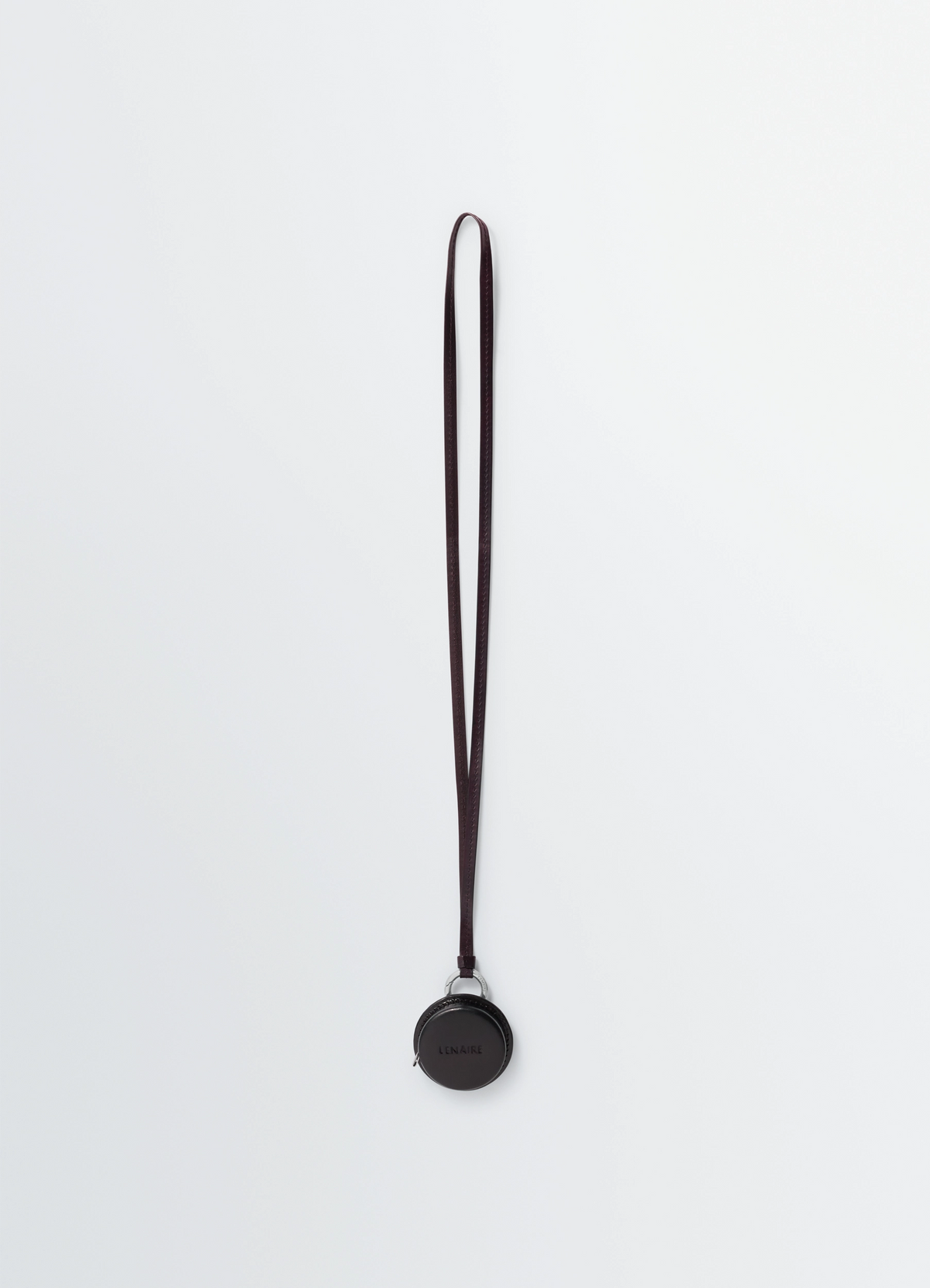 MOLDED TAPE NECKLACE IN LEATHER - Ristretto - Patina Leather MOLDED TAPE NECKLACE IN LEATHER - Ristretto - Patina Leather