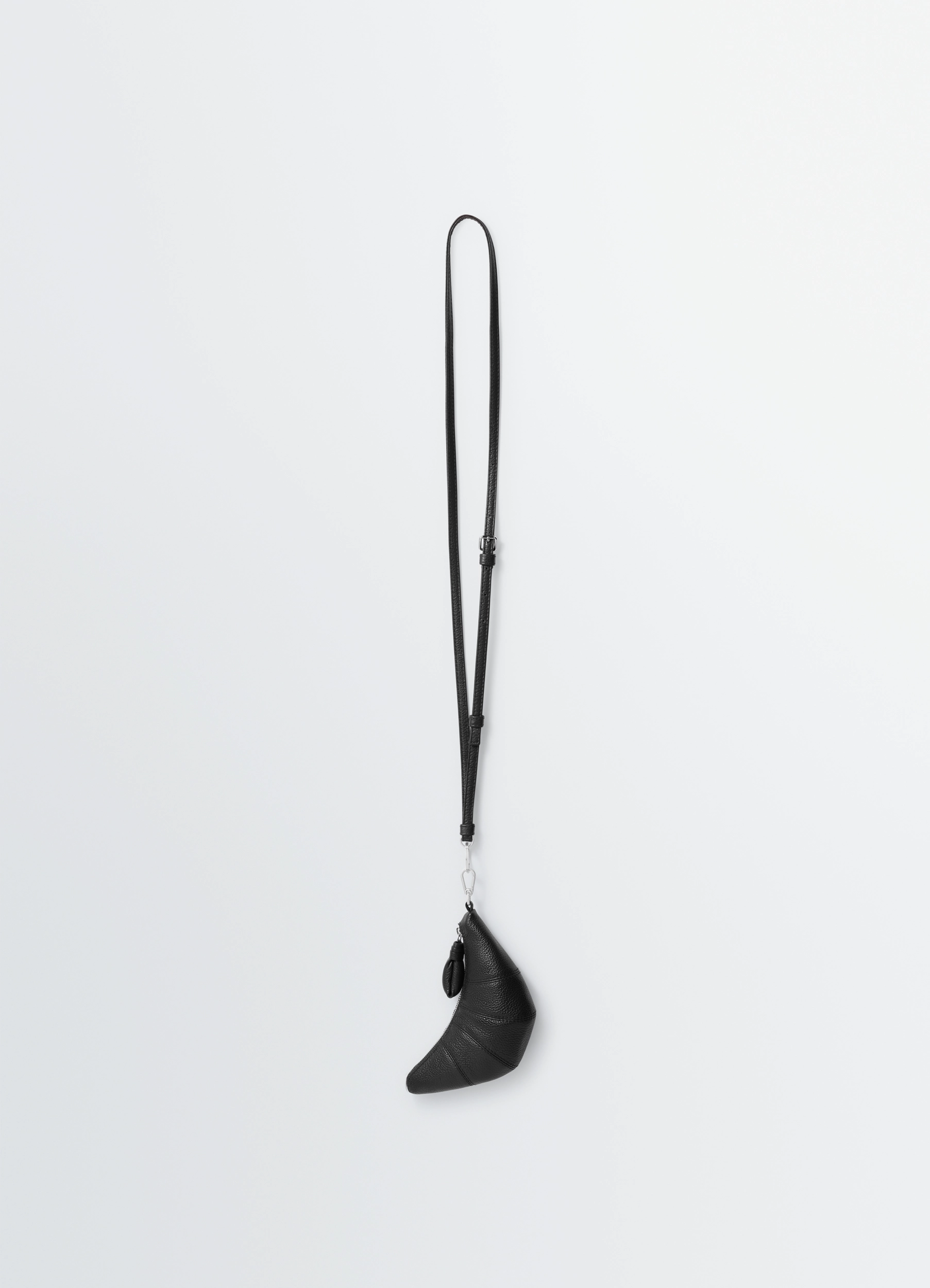 バッグ Lemaire CROSS-BODY CROISSANT COIN PURSE CROSS-BODY CROISSANT COIN PURSE - Chalk - Soft Grained Leather