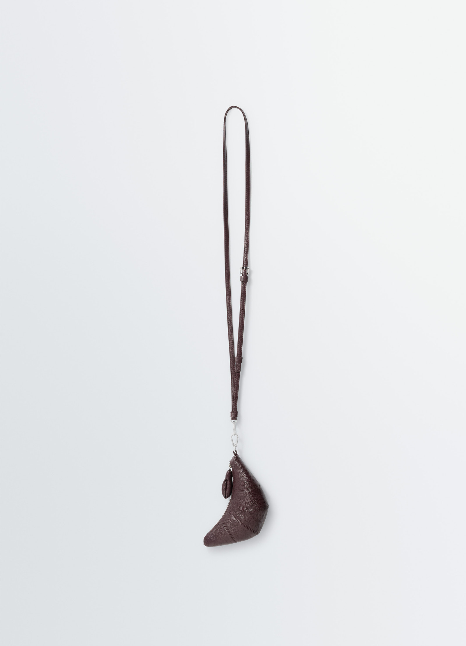 Crossbody croissant coin purse