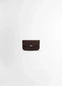 Soft Tab Card Holder Coin Purse in Large grained cow leather, product shot, Front view Unisex with snap closure