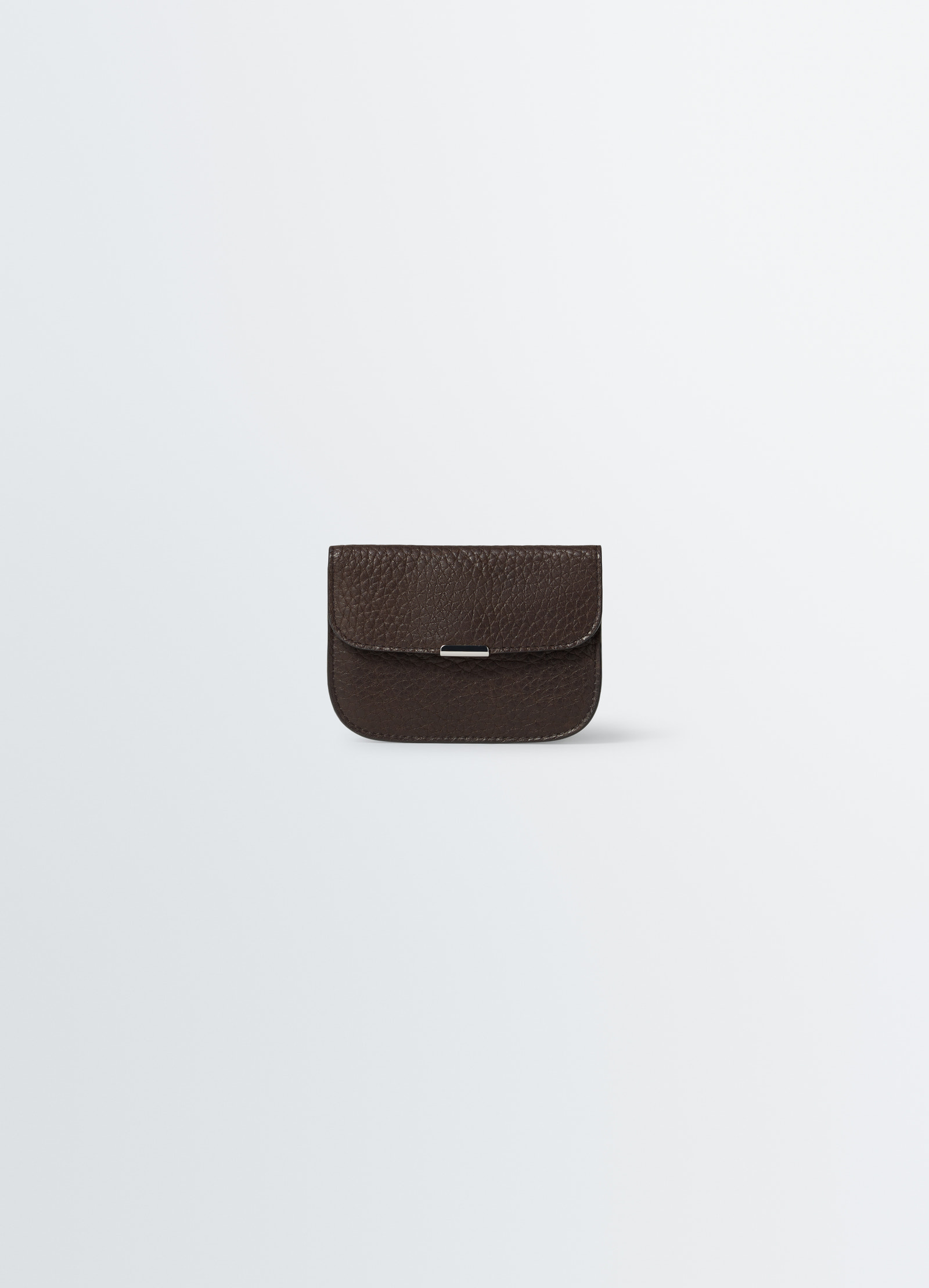 Soft tab card holder in leather