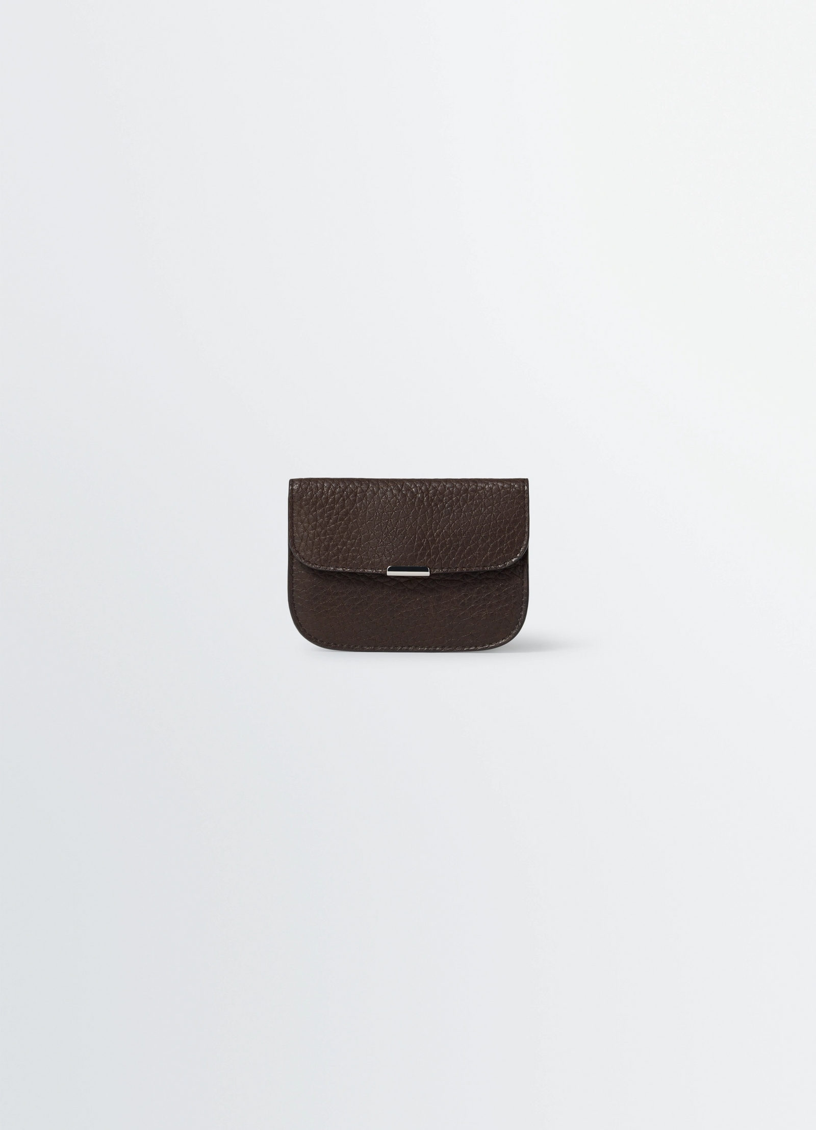 Soft tab card holder in leather