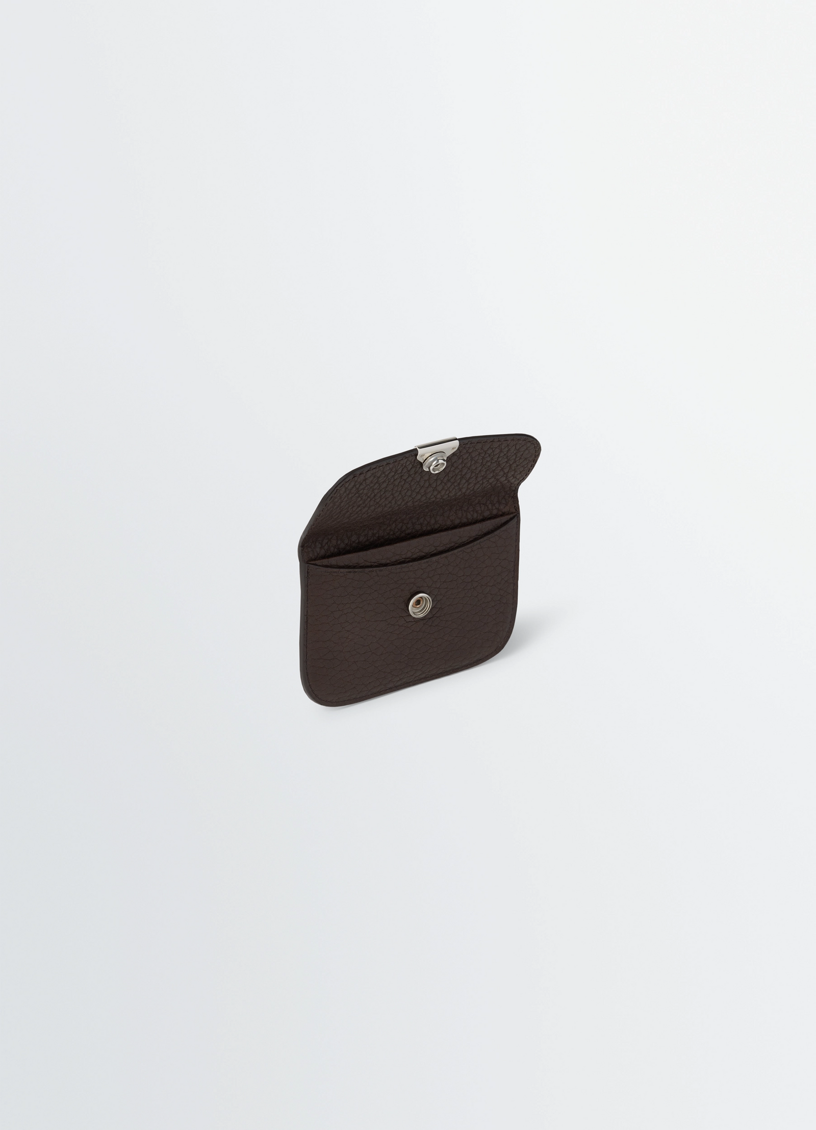 Soft tab card holder in leather