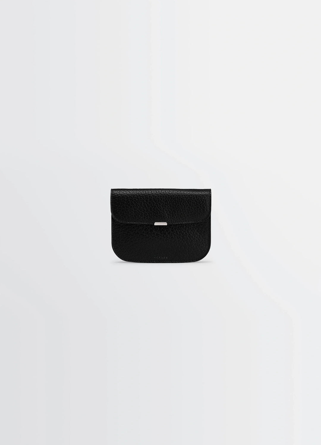 Lemaire Soft Tab Wallet in Glossy vegetable-tanned leather, product shot, Front view Compact design