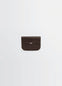 Lemaire Soft Tab Wallet in Grained Leather, product shot, Front view Textured finish