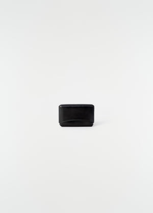 Porte-cartes moulé en cuir