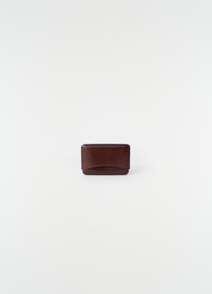 Porte-cartes en cuir moulé