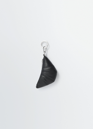 MINI CROISSANT KEYRING - Dark Chocolate - Soft Nappa Leather