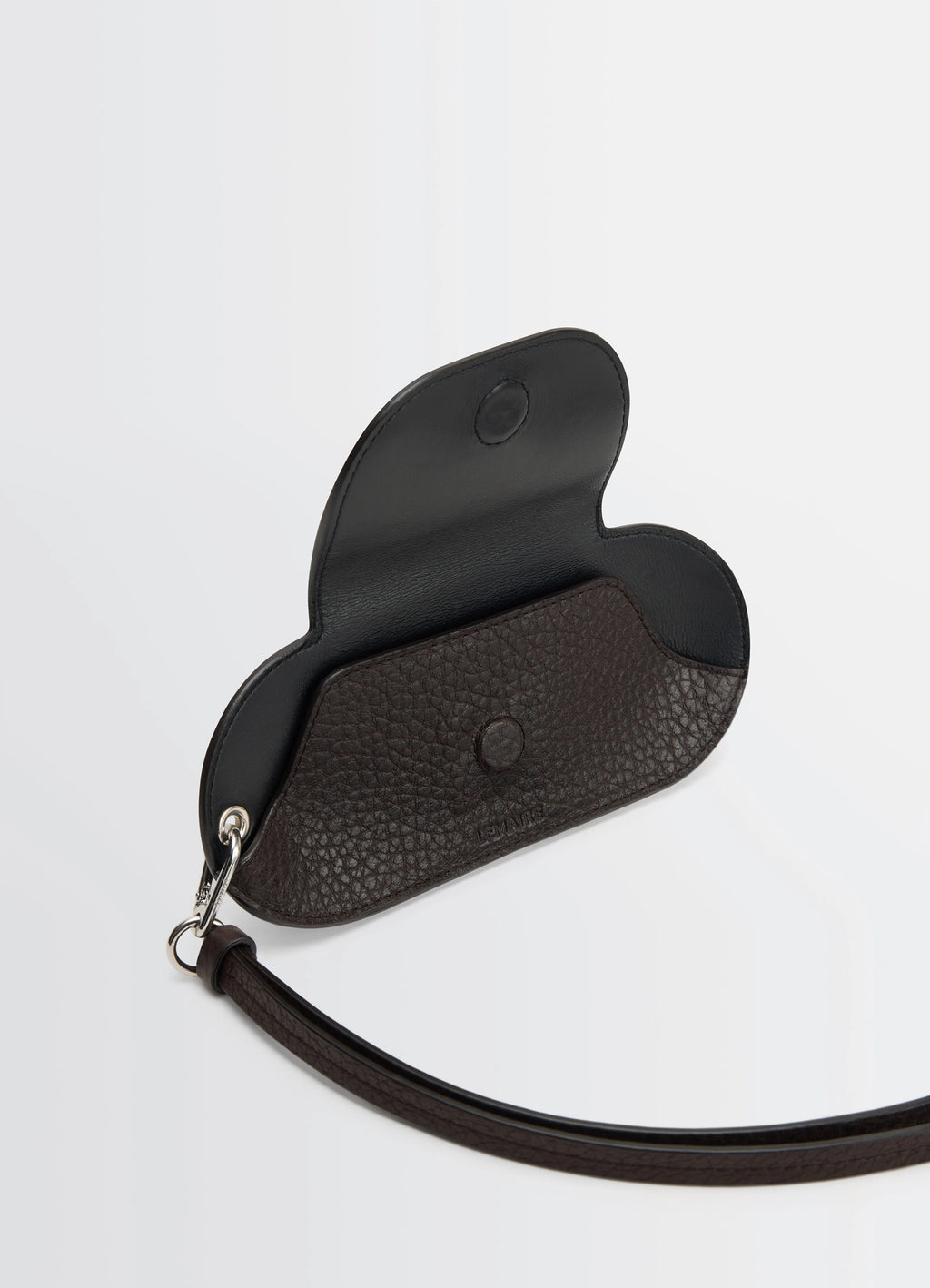 LEMAIRE BELL GLASSES HOLDER ダークチョコレート BELL GLASSES HOLDER - Dark Chocolate - Grained Cow Leather