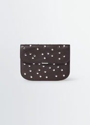 SOFT TAB STUDS DOTS WALLET IN LEATHER