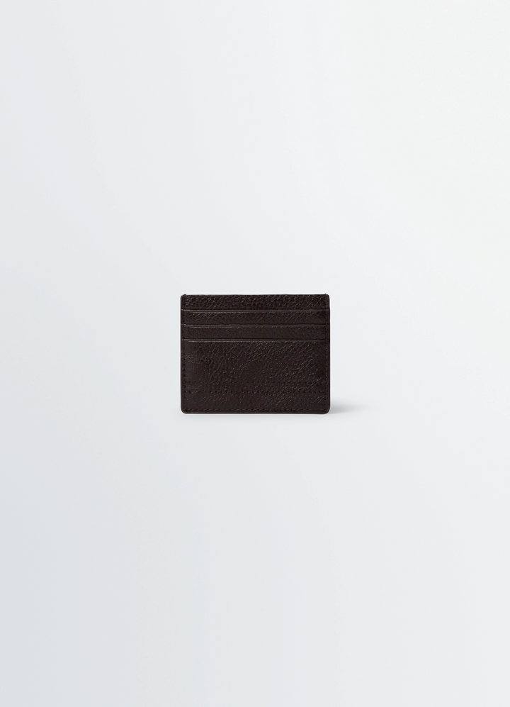 GEAR CARD HOLDER IN LEATHER