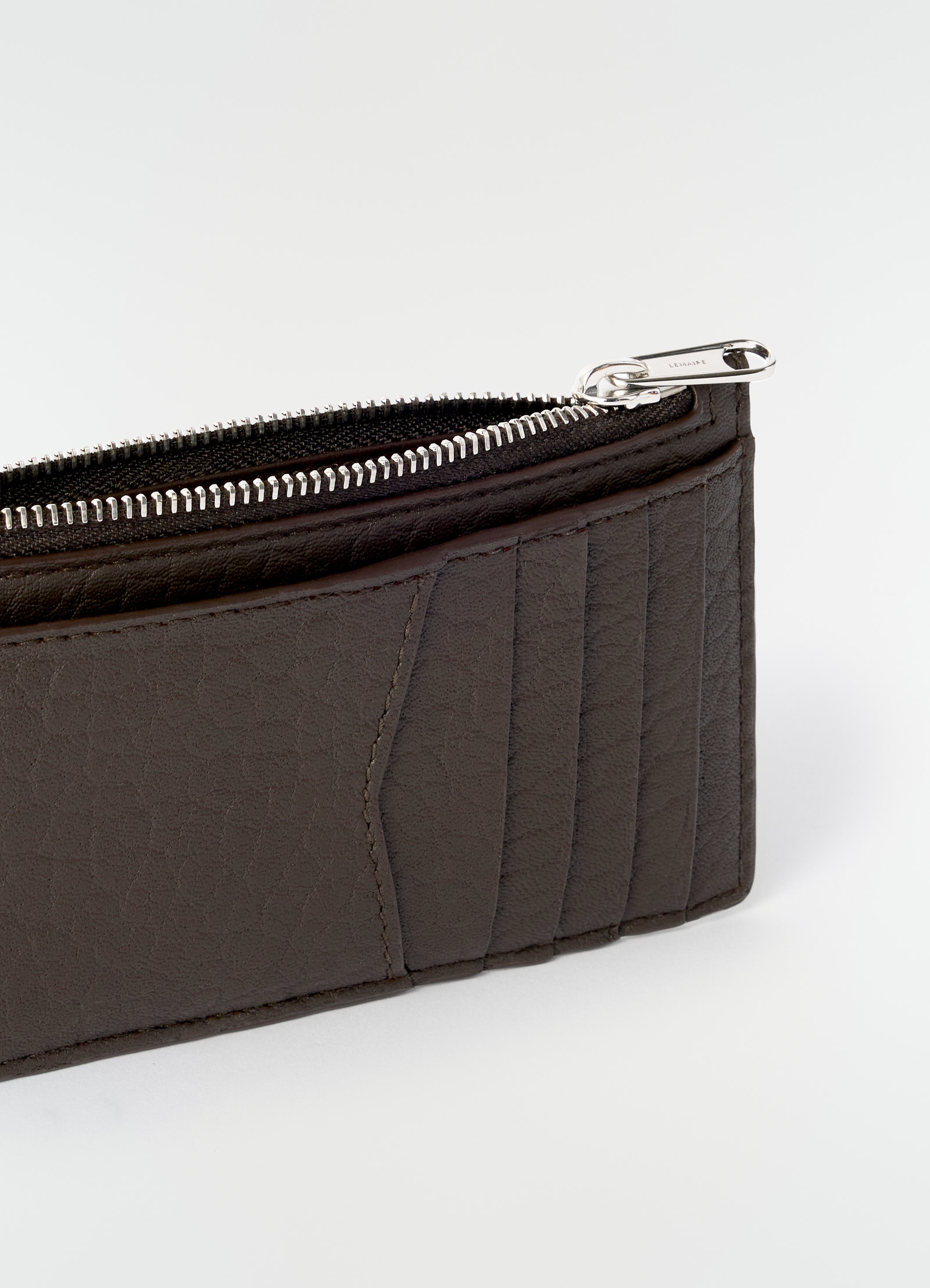 Gear card and coin holder in bubble lambskin