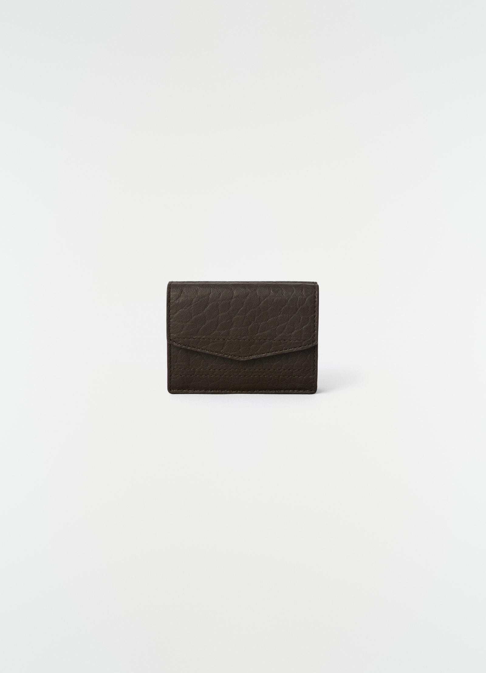 Gear tri-fold wallet in bubble lambskin