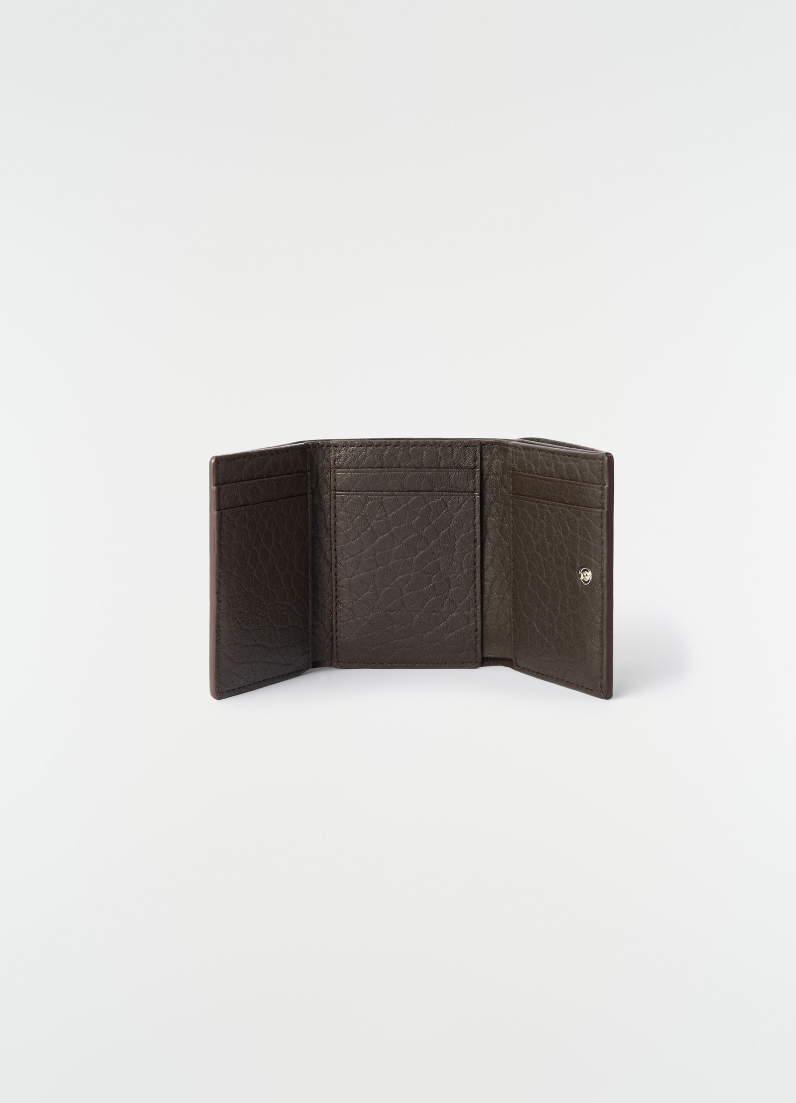 Gear tri-fold wallet in bubble lambskin