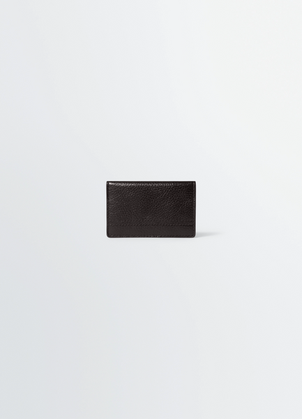 GEAR POCKET ORGANIZER IN LEATHER - Espresso - Glossy Vegetable