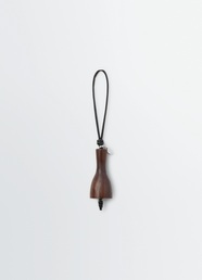 BOTTLE HEEL CHARM IN LEATHER