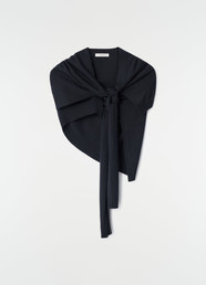 TROMPE L'OEIL SCARF IN MERINO BLEND
