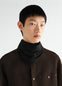 TRIANGULAR SCARF IN FINE MERINO WOOL