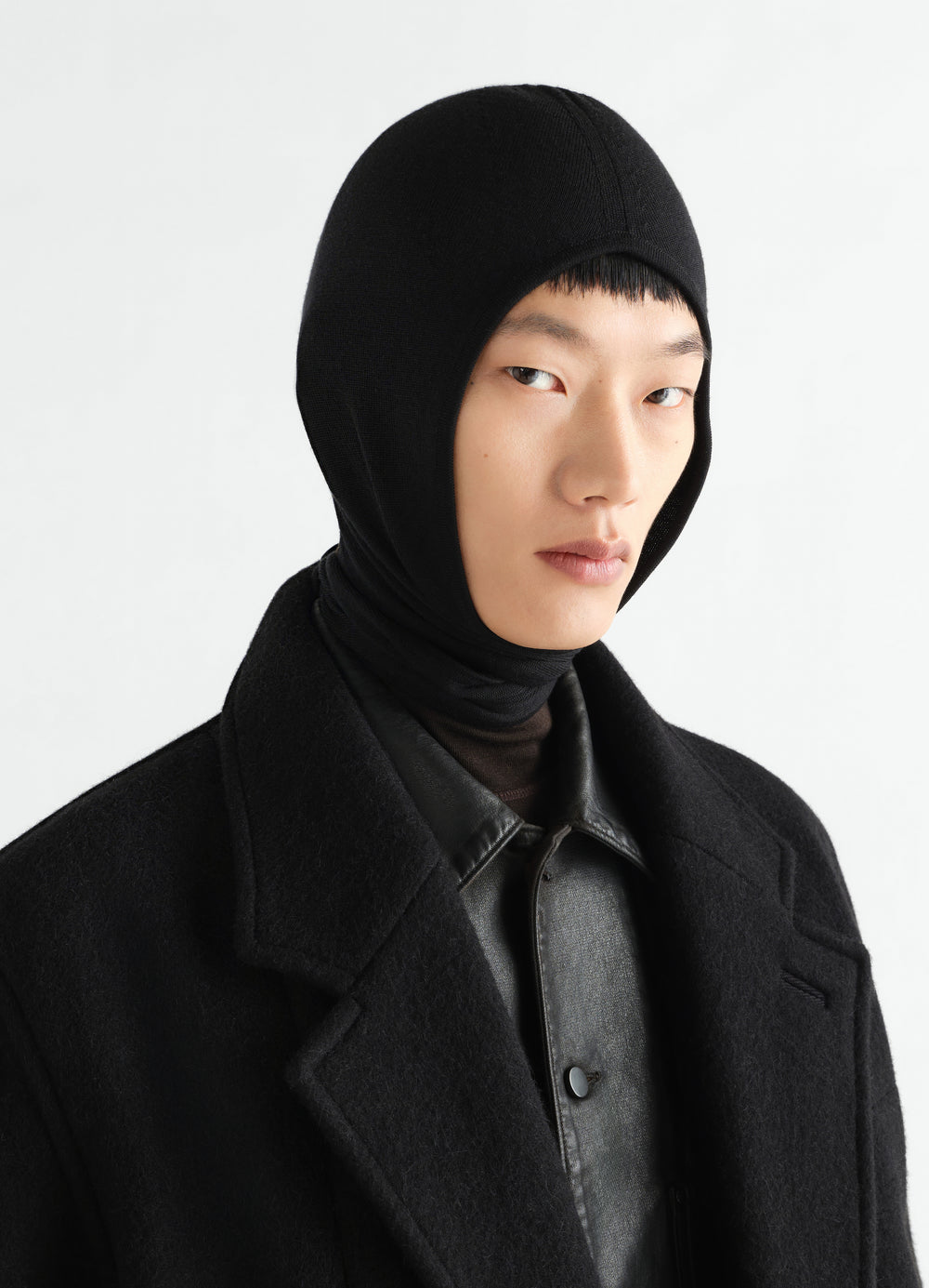 HEAD SCARF IN FINE WOOL