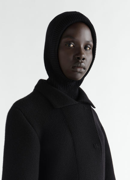 ウーステッドウールのバラクラバ - Black - Worsted wool - ユニ
