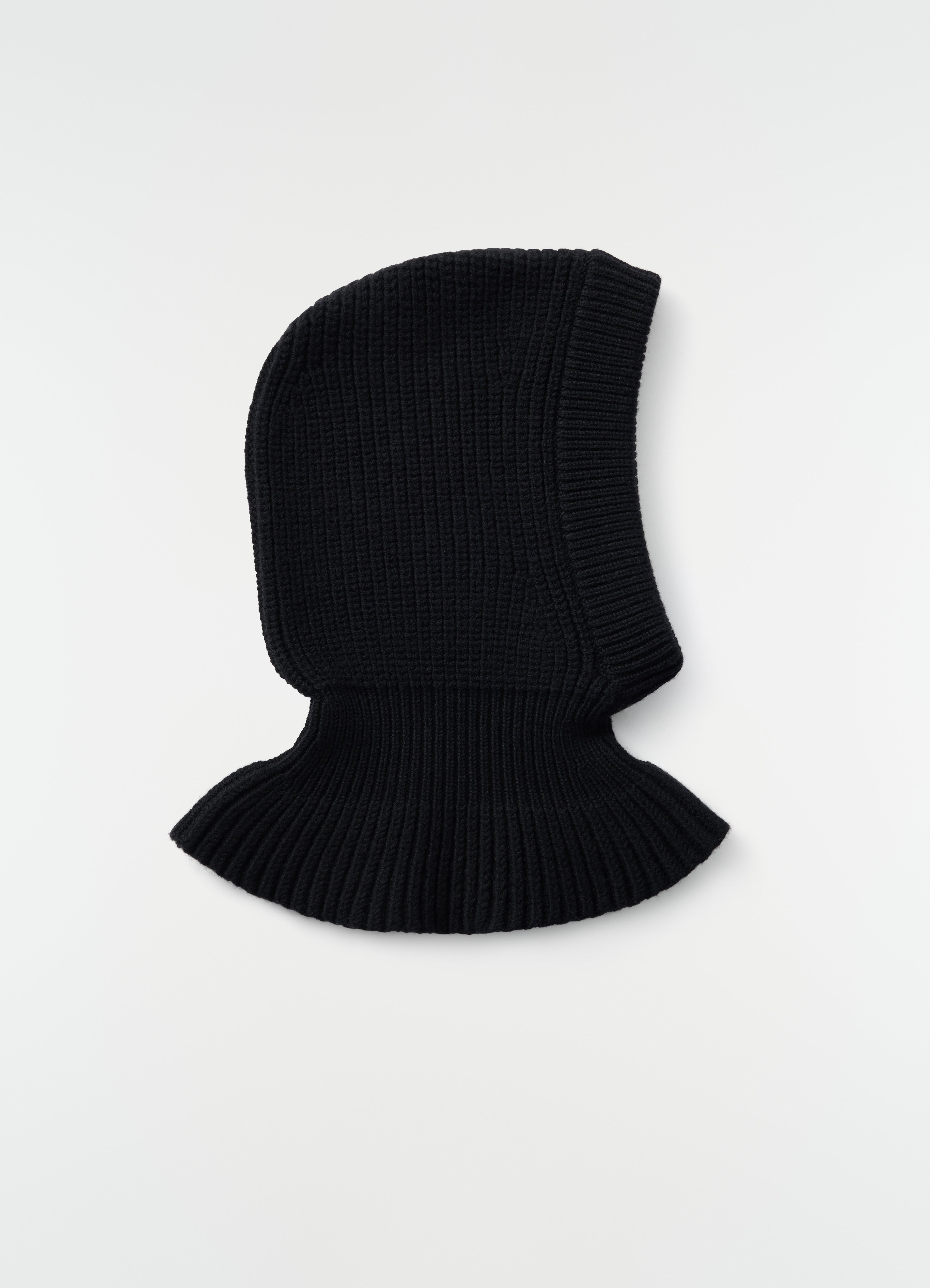 ウーステッドウールのバラクラバ - Black - Worsted wool - ユニ