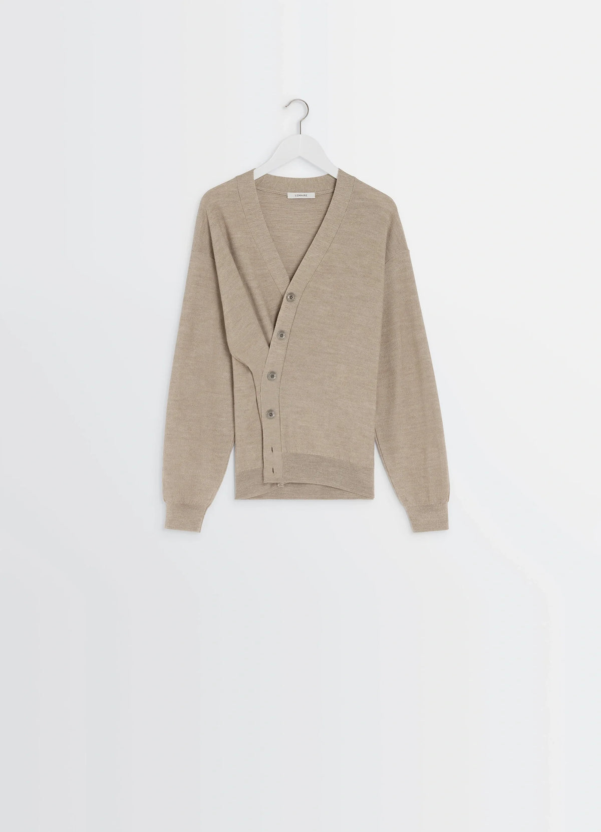Twisted リラックスカーディガン Light Taupe | LEMAIRE Twisted リラックスカーディガン Light Taupe | LEMAIRE