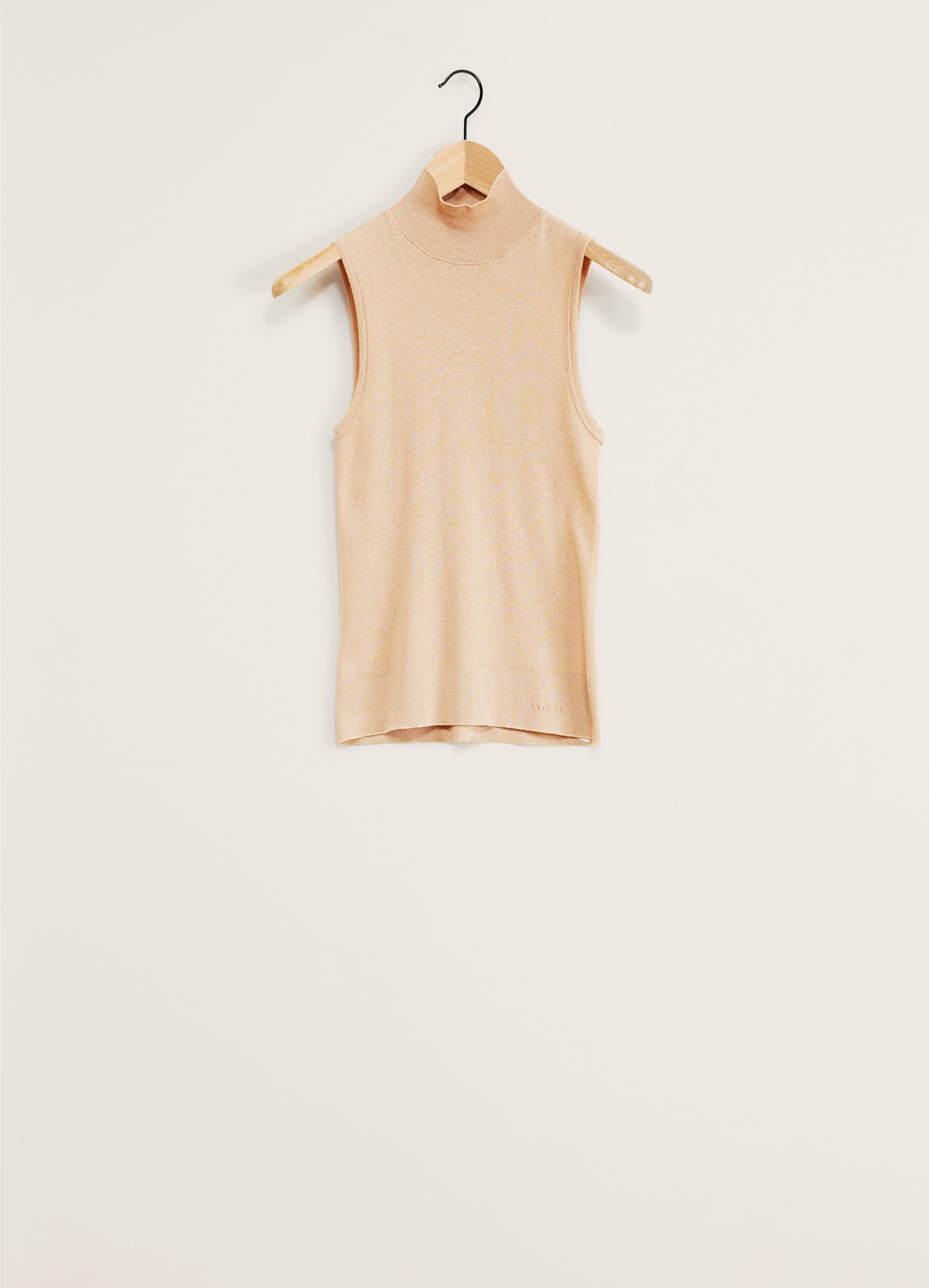 Storm Blue Seamless Tank in Fine Silk Jersey | LEMAIRE