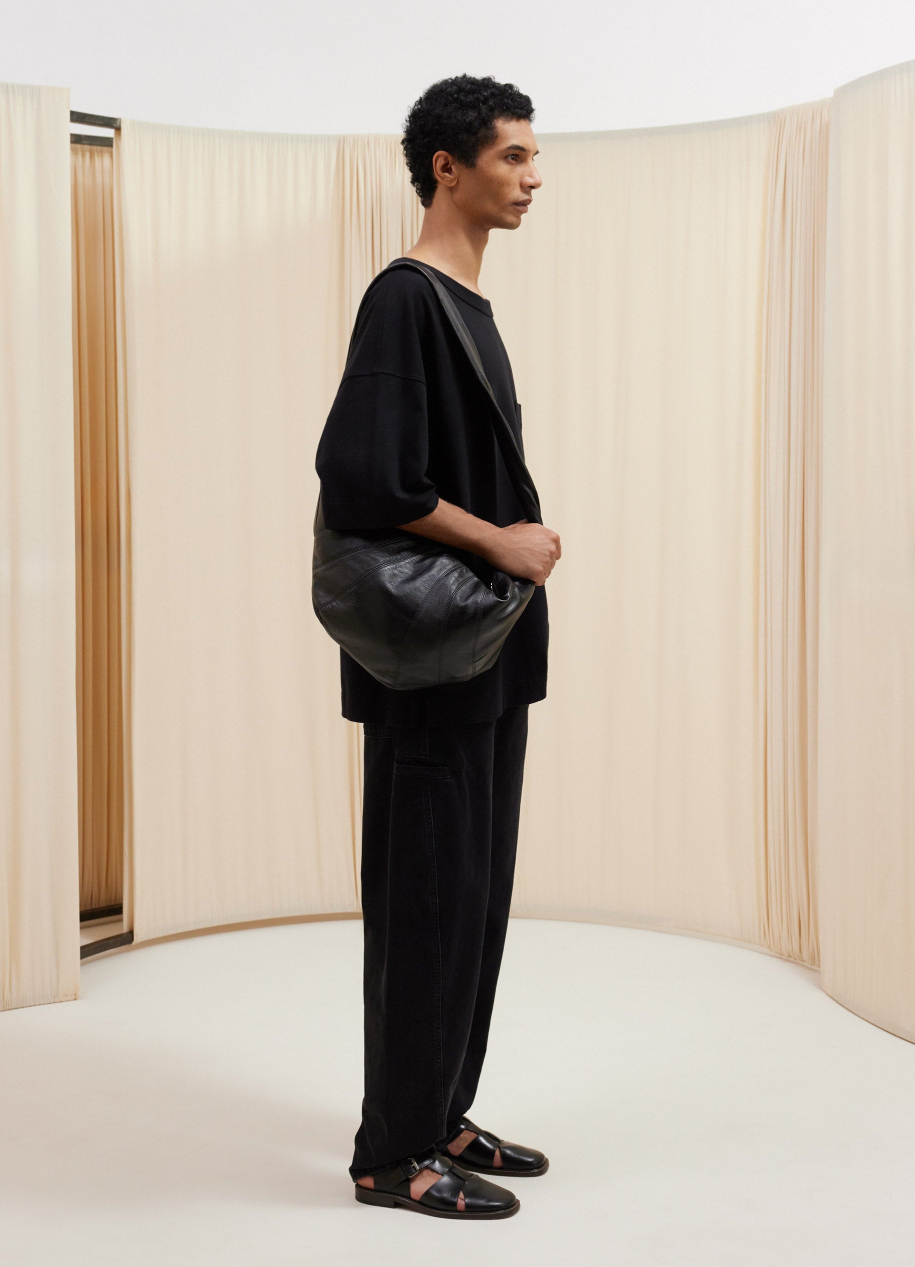 Black boxy t-shirt | LEMAIRE